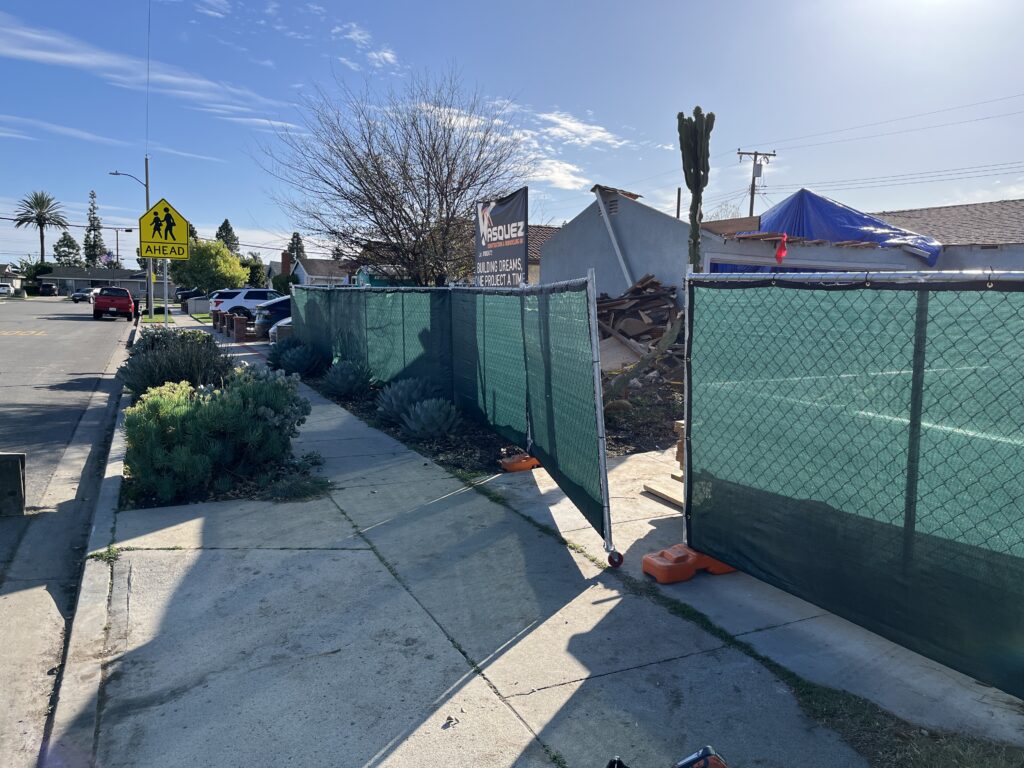 Construction Site Fencing Orange County