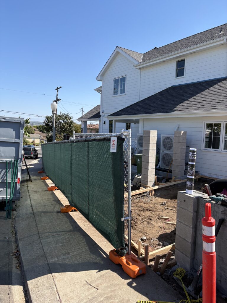 Los Angeles Residential Temporary Fence