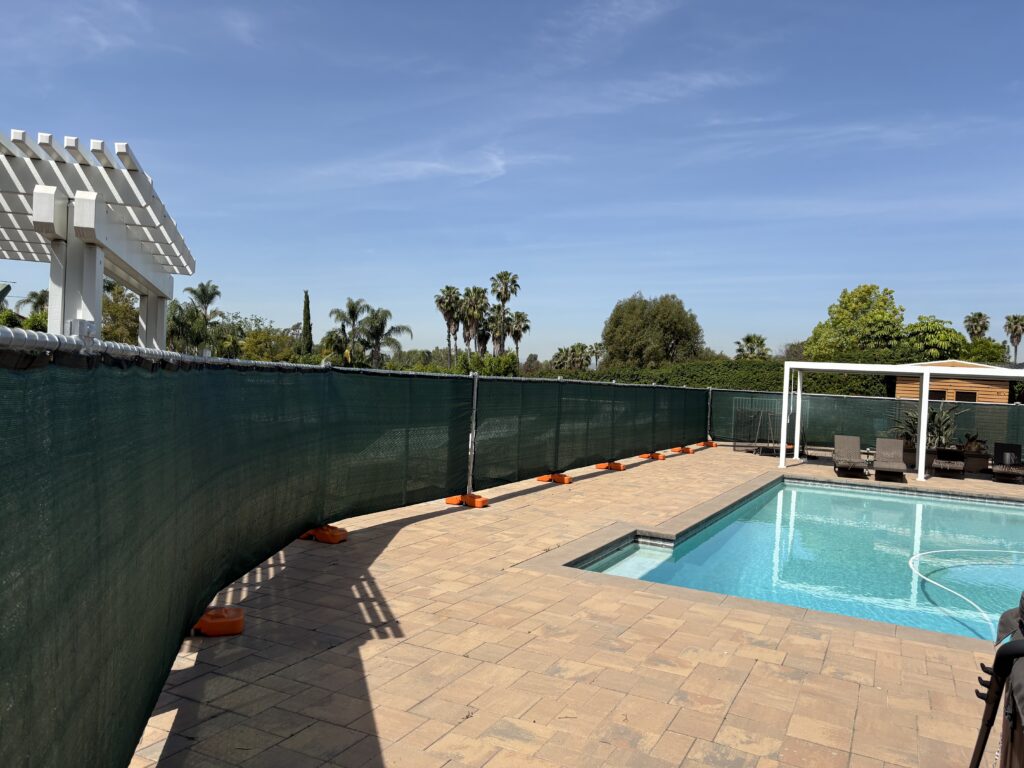 Temporary Fencing for Pool Safety During Renovations